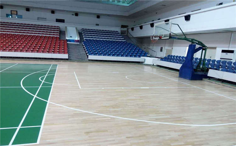 五角楓籃球場地木地板雙層龍骨結(jié)構(gòu)